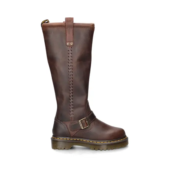 Dr. Martens - Anistone Bkr High Leg Boot - Lange LaarzenDames Laarzen - Kleur, Bruin - Maat, 38 thumbnail