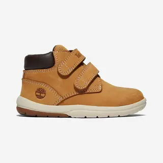 Timberlandunisex Voor Kinderen. TB0A1JVP2311 Toddle Tracks Geel Leren Laarzen Met Klittenbandsluiting (24), Leer, Plat, Casual, Kinderkledin