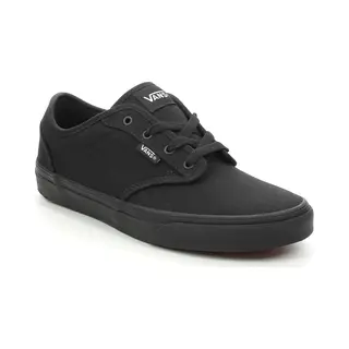 Vans Atwood Youth Black Kids Boys Trainers VN000KI51-861 In A Plain Canvas In Size 6
