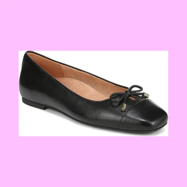 Vionic Klara Ballet Flat With Arch Support In Black thumbnail
