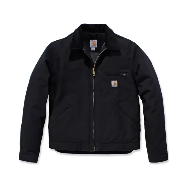 Carhartt Duck Detroit Jacket Black - M thumbnail