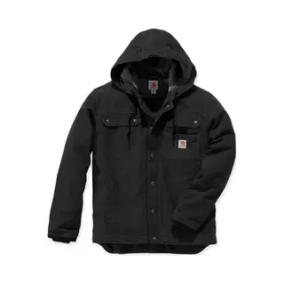 Carhartt Washed Duck Bartlett Hooded Jacket Black - M