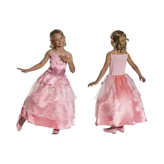 Disguise Wicked Glinda verkleedkostuum voor kinderen en peuters, officieel Wicked van , prachtige glinsterende details en rok met laagjes, perfect voor Halloween of carnaval, voor kinderen van 5-6 jaar