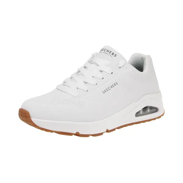 Skechers For Man. 52458 Uno Stand On Air Sneakers White (42), Flat, 1 To 3 Cm, Laces, Casual, Sport, Running thumbnail