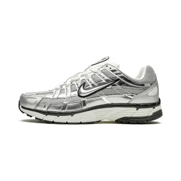 Nike P-6000 Metallic Silver Sneakers CN0149-001 38 thumbnail