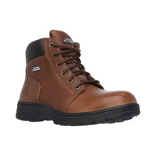 Skechers Men's Workshire Classic Boots, Brown Embossed Leather, 9 Uk