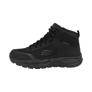 Skechers Men's Escape Plan 2.0 Woodrock Boots, Black Leather/Pu/Mesh/Trim, 7.5 Uk