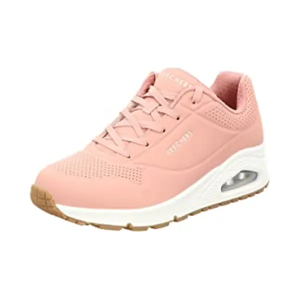 Skechers Women's Uno Stand On Air Trainers, Rose Durabuck/ Mesh, 8 Uk thumbnail
