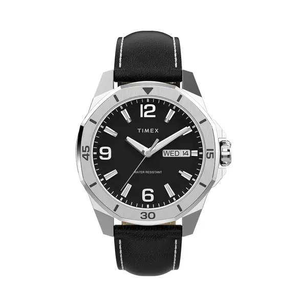 Timex Analoog Horloge 'Essex' Zwart / Zilver thumbnail