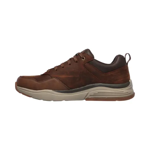 Skechers Men's Bengao-Hombre Sneaker, Dark Brown Waterproof Leather, 7 Uk Medium thumbnail