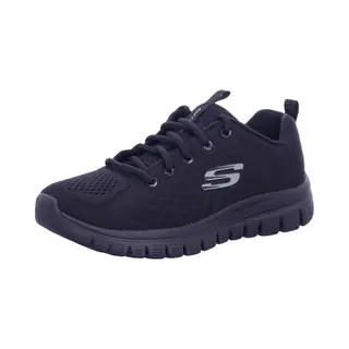 Skechers, Vrouwen, Sneakers, Veterschoenen, Zwart, (42)