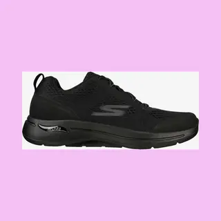 Skechers Men's Go Walk Arch Fit Idyllic Sneaker, Black Textile/Synthetic/Trim, 10 Uk