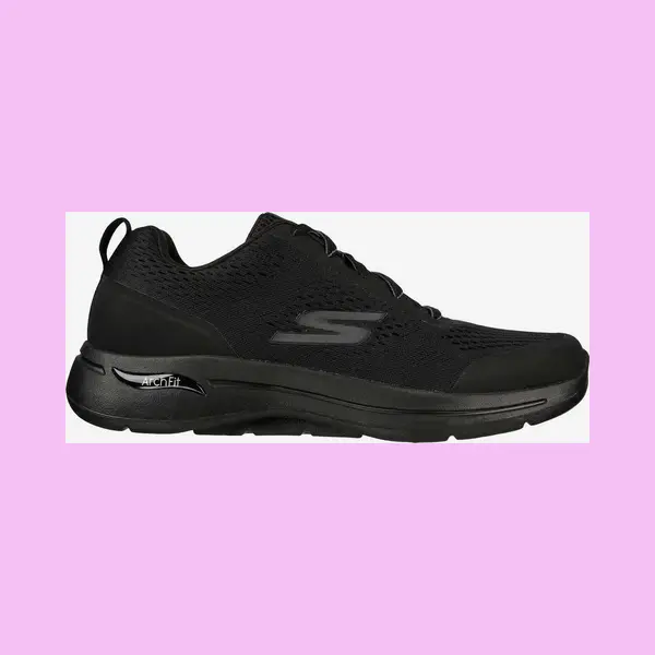Skechers Men's Go Walk Arch Fit Idyllic Sneaker, Black Textile/Synthetic/Trim, 10 Uk thumbnail