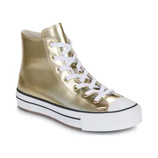 Converse Chuck Taylor All Star Eva Lift Platform (Big Kid) Plattform, Metallic Light Gold/White, 38 Eu