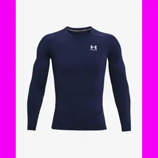 Under Armour HeatGear Comp Long Sleeve T-shirt Dark Blue - M
