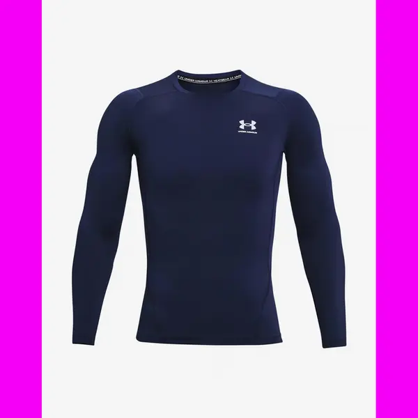 Under Armour HeatGear Comp Long Sleeve T-shirt Dark Blue - M thumbnail