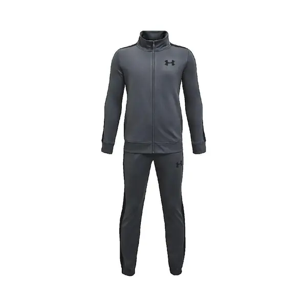 Under Armour Ua Rival Knit Track Suit-Gry Jongens Trainingspak - Pitch Grijs - Zwart thumbnail