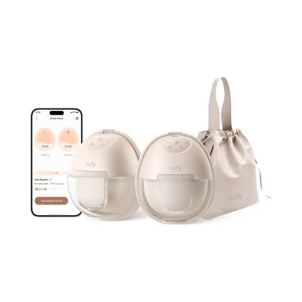 Eufy Baby S1 - Draagbare Borstkolf - HeatFlow Technologie - Beige thumbnail