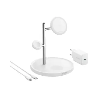 Anker MagGo Kabellose Ladestation (3-in-1 Ständer) Weiß