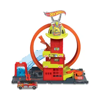 Hot Wheels City Mega Looping Brandweerkazerne
