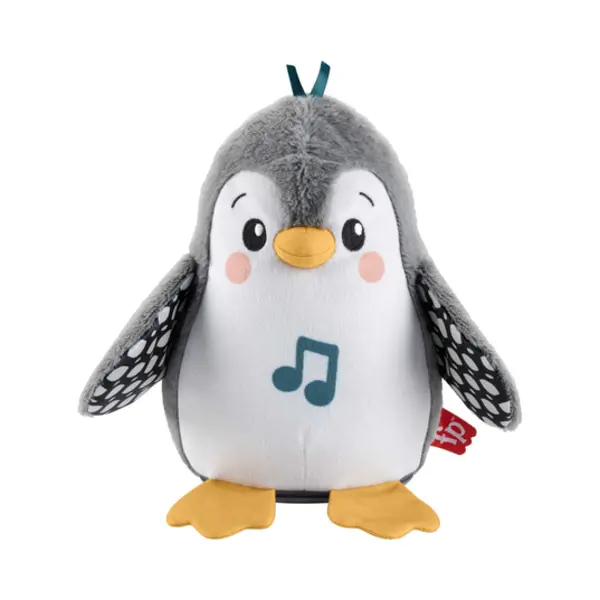 Fisher-Price Plush Tummy Time Toy, Flap & Wobble Penguin, Newborn Musical Toy thumbnail