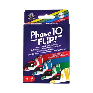 Mattel Games Phase 10 Flip! Kartenspiel Abwurf