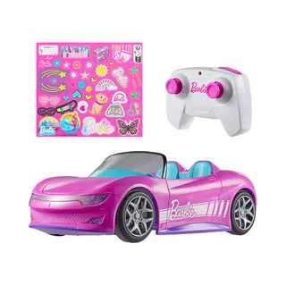 Hot Wheels Barbie Cabriolet met Afstandsbediening