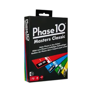 Mattel Games Phase 10 Masters Classic Kartenspiel, an Rommé angelehntes Familienspiel für 2 bis 6 Spieler
