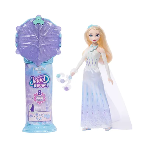 Mattel Disney Frozen Disney Die Eiskönigin Jewel Reveal Elsa-Puppe thumbnail