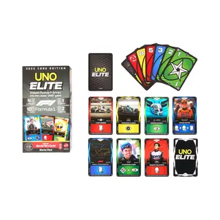 Mattel Games Uno Elite Formula 1 2025 Core Edition Starter Pack