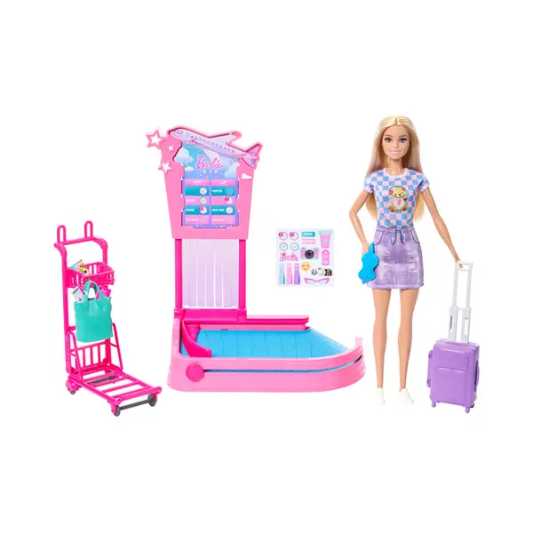 Barbie Family & Friends Baggage Claim Playset thumbnail