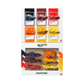 Hot Wheels Pantone Multipack van Speelgoedauto's en Bestelwagens, metalen voertuigen, schaal 1:64