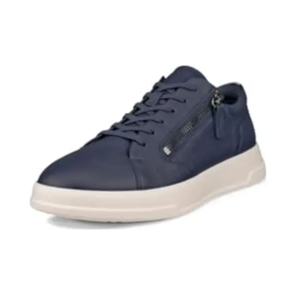 Ecco Move W Zip Navy Leather Womens Lacing Shoes 223813-54668 thumbnail