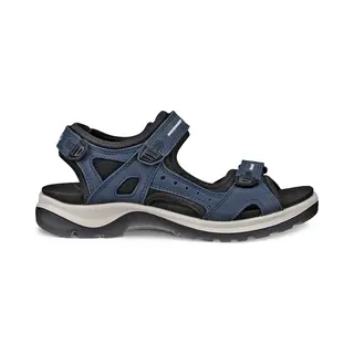 Ecco Offroad Lady Navy Nubuck Womens Walking Sandals 069563-02038 In A Plain Nubuck Leather In Size 36