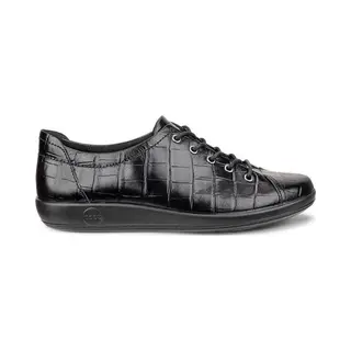 Ecco Art. 206503 12001 Soft 2.0 Zwart Dames Veters Maat 41