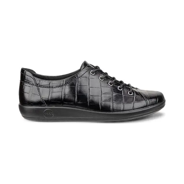 Ecco Art. 206503 12001 Soft 2.0 Zwart Dames Veters Maat 41 thumbnail