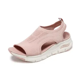 Skechers Women's Arch Fit City Catch Sandal, Blush Knit, 8 Uk
