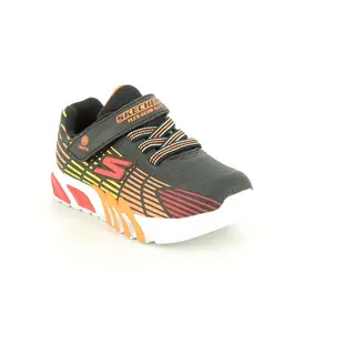 Skechers Flex Glow Elite Inf Bkmt Black Kids Trainers 400135L In A Plain Man-made In Size 21