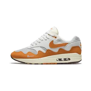 Nike X Patta Air Max 1 Waves Monarch (met Armband) - Limited Edition - Sneaker - Unisex - Silver/Oranje/Wit - Maat 37.5
