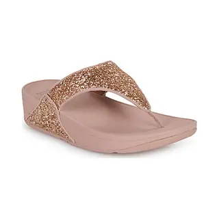 Fitflop Lulu Glitter Toe-thongs Damessandalen, Rose Gold.
