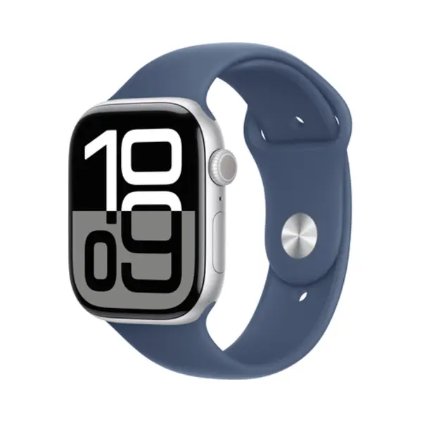 Apple Watch Series 10 Oled 46 mm Digitaal 416 x 496 Pixels Touchscreen 4G Zilver Wifi Gps thumbnail
