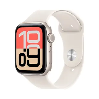 Apple Watch Se (3nd generation) Se 3 Gps + Cellular 44mm Starlight Aluminium Case with Starlight Sport Band - M/L