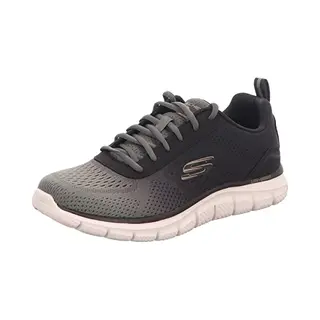 Skechers Homme Track-ripkent Basket, Textile Olive Avec Bordure Noire, 43 Eu