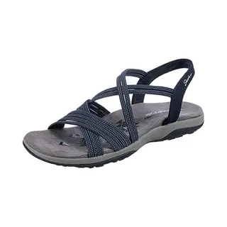 Skechers, Vrouwen, Sandalen, Reggae Slim - Turn It Up Marineblauw, Blauw, (41)