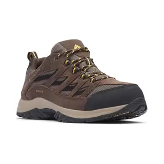 Columbia Men's Crestwood Wp, Low Rise Trekking And Hiking Shoes, Mud/Squash, 9.5 Regular