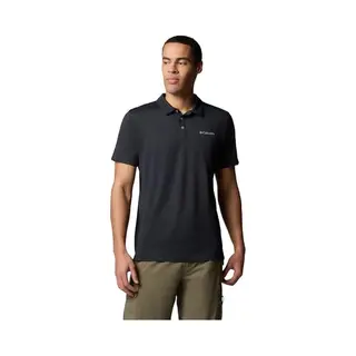 Columbia Tech Trail™ Utility Korte Mouw Poloshirt Zwart L Man