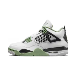Air Jordan 4 Retro Seafoam Damen Sneaker Weiß Dunkel-Aschgrau Neutral-Grau AQ9129-103 36