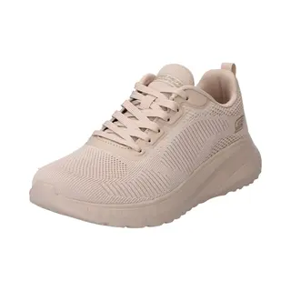 Skechersvoor Vrouwen. 117209 Bobs Squad Chaos Naakt Trainers (41), Stof, Plat, 1 Tot 3 Cm, Veters, Casual, Sportief, Running, Meerdere Sport