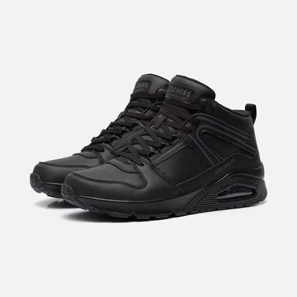 Skechers Uno - Keep Close Heren Sneakers - Zwart thumbnail