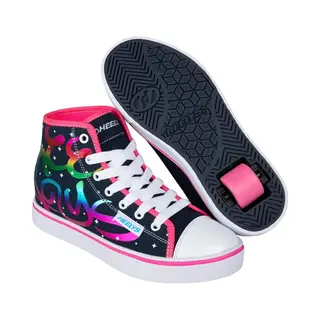 Heelys Girls Veloz Sneaker, Denim Rainbow, 12 Uk